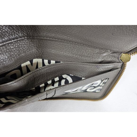 MARC BY MARC JACOBS ZIPPER BI-FOLD DARK BROWN 4" x 8" WALLET – 100% COW LEATHER - Picture 10 of 16